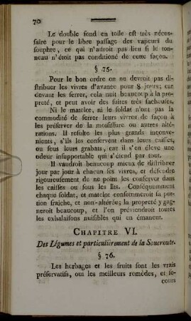 Chapitre VI. Des Légumes et particulièrement de la Soucroute.