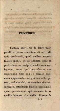 Diss. inaug. med. de febre puerperalis