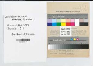 Entnazifizierung Johannes Gerritzen , geb. 25.05.1902 (Gemeindeinspektor)
