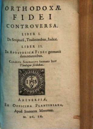 Orthodoxae fidei controversa