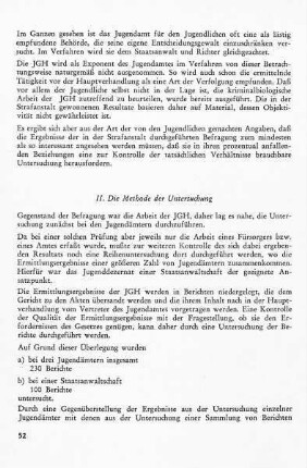 II. Die Methode der Untersuchung