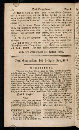 208-274, Das Evangelium des heiligen Johannes