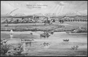 Buchau mit Federseesteg