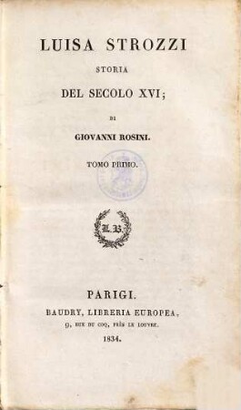 Luisa Strozzi : storia del secolo XVI., 1