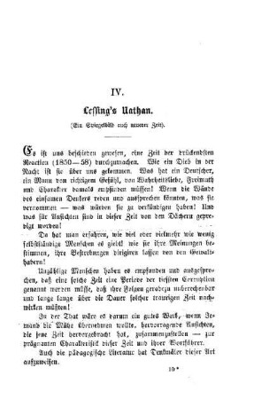 Lessing`s Nathan