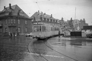 Inbetriebnahme der neuen Straßenbahn-Gleisstrecke in der Blücherstraße zwischen Kaiserallee und Moltkestraße