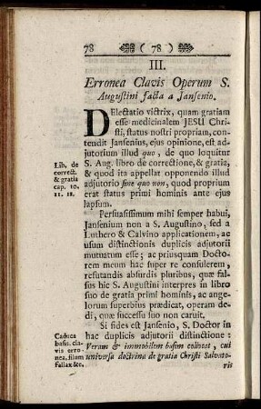 III. Erronea Clavis Operum ...