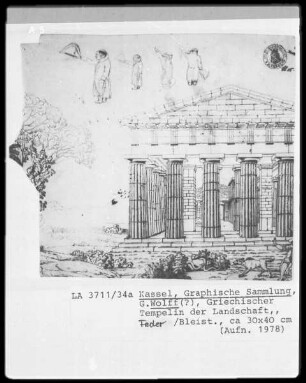 Griechischer Tempel in der Landschaft