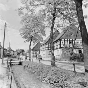Sosa, Ortsteilansicht mit Fachwerkhäusern