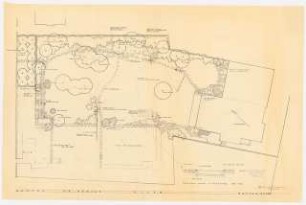 Garten Henke, Essen: Pflanzplan 1:100, 1:50