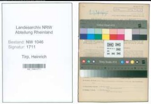 Entnazifizierung Heinrich Tirp , geb. 03.03.1910 (Landwirtsgehilfe)