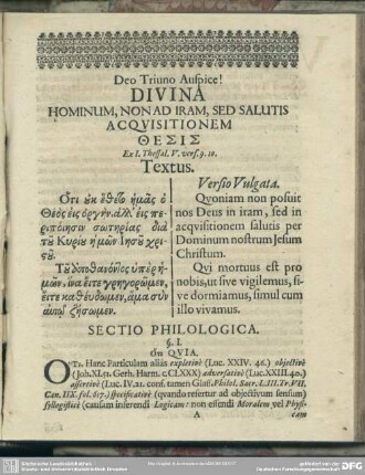 Sectio Philo
