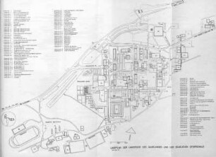Lageplan der Universität des Saarlandes und der Staatlichen Sportschule