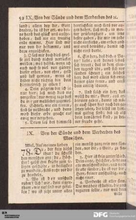 IX. Von der Sünde und dem Verderben des Menschen.