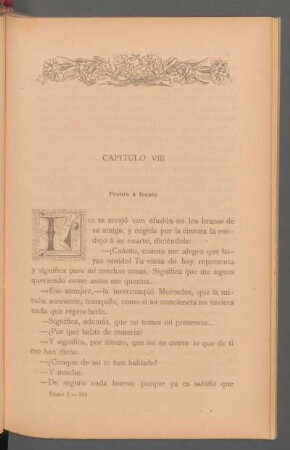 Capítulo VIII - Frente á frente