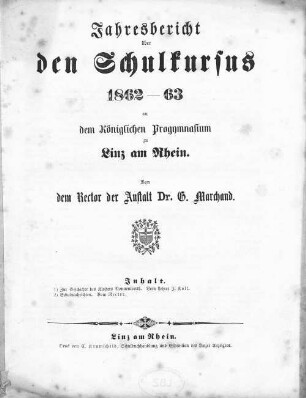 Zur Geschichte des Klosters Nonnenwerth