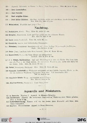 Nachtrag (Nr. 310-320a)