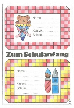 Bildpostkarten "Zum Schulanfang 1"