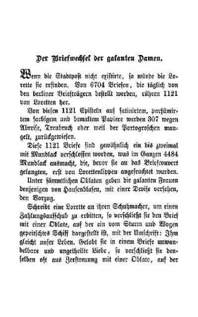 Der Briefwechsel der galanten Damen