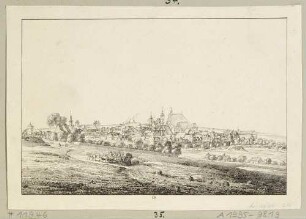 Stadtansicht von Freiberg, aus Richters "70 Mahlerischen An- und Aussichten ..."