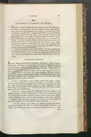 XIII. Legendæ De Sancto Sigfrido.