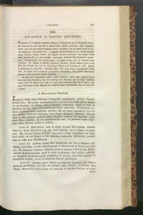 XIII. Legendæ De Sancto Sigfrido.