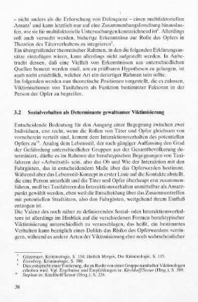 3.2 Sozialverhalten als Determinante gewaltsamer Viktimisierung