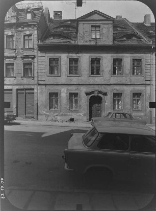 Görlitz-Altstadt, Langenstraße 36. Wohnhaus (nach 1720). Straßenfront