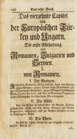 Das vierzehnte Capitel. von der Europäischen Türkey und Ungarn
