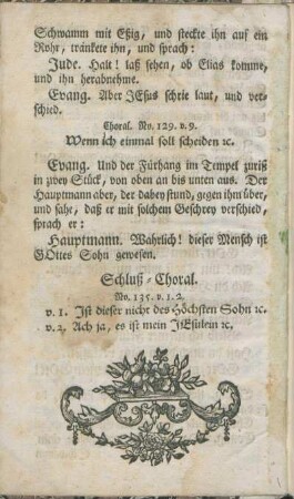 Schluß-Choral.