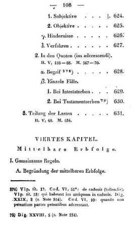 Viertes Kapitel. Mittelbare Erbfolge