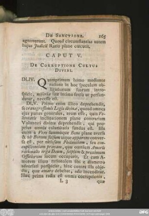 Caput V. De Corruptione Cultus Divini.