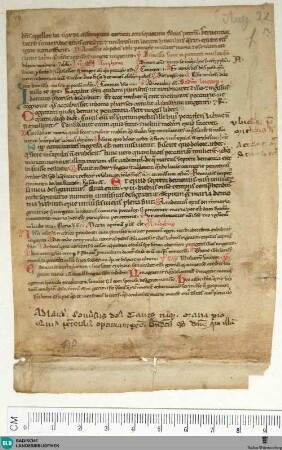 Aus einem Breviarium, Fragment - Cod. Aug. Fr. 48