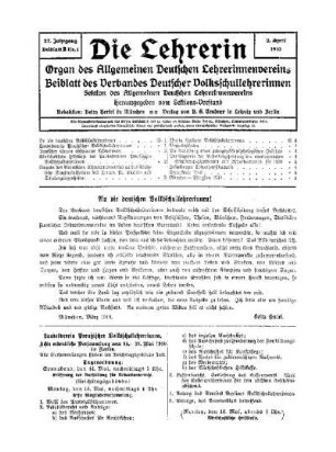 Landesverein Preußischer Volksschullehrerinnen : achte ordentliche Versammlung vom 14.-18. Mai 1910 in Berlin