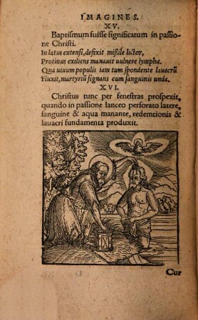 ... Pars Imaginvm Elegantissimarvm ..., 5. In Qva Explicatvr Doctrina De Baptismo, continens multas pias, vtiles, necessarias ac dulces commonefactiones, in his praesertim vltimis & asperrimis temporibus