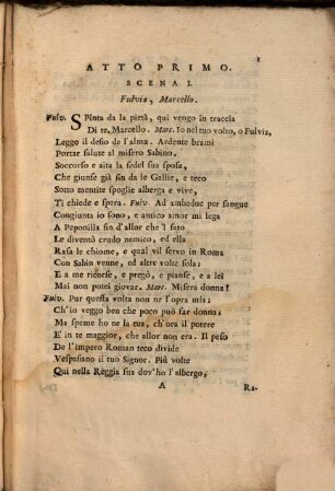 Il Giulio Sabino : tragedia