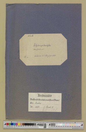 Sitzungsberichte: Verschiedenes