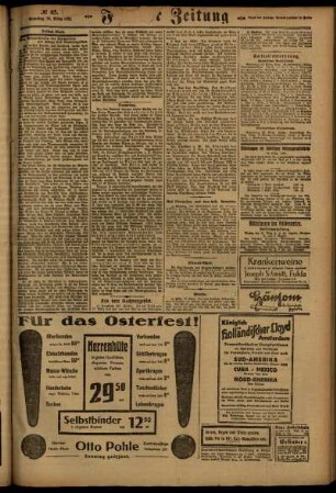 Dritte Ausgabe vom Samstag, den 19. März 1921.