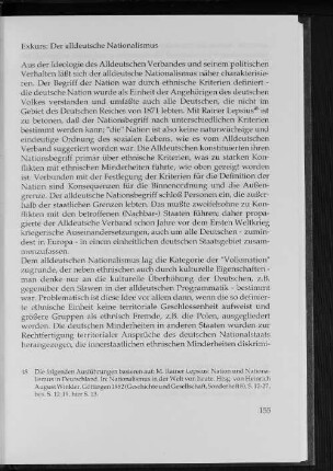 Exkurs: Der alldeutsche Nationalismus
