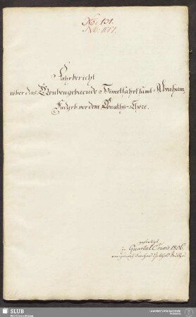 Fahrbericht uiber das Grubengebaeude Himelfahrt samt Abraham, Fndgrb. vor dem Donaths-Thore - 17.6921 4.