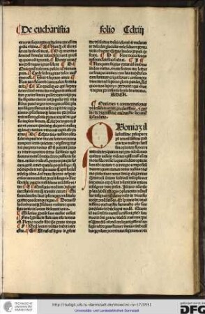 Orationes et commendationes diversarum rerum preclarissime et primo de divinissimo eucharistie sacramento laudatio.