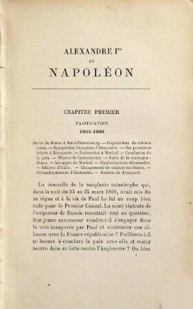 Alexandre Ier et Napoléon : d'après leur correspondance inédite 1801 - 1812