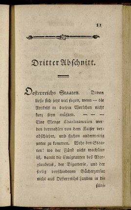Oesterreichs Staaten. - Orthodoxie.