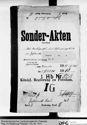 Bauten und Reparaturen an den Gerichtsgebäuden und Gefängnissen in Zehdenick