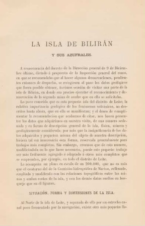 Situatión, forma y dimensiones de la isla