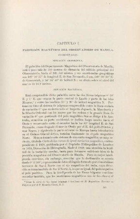 Capítulo I. pabellón magnético del observatorio de Manila