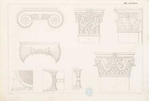 »Tektonik der Hellenen« (Tafelband, 2. Auflage Berlin 1874): Tafel 31: Kapitelle
