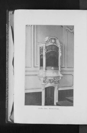 Großer Saal, Künstler-Loge.