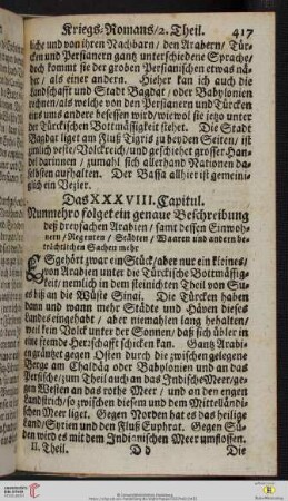 Das XXXVIII. Capitul