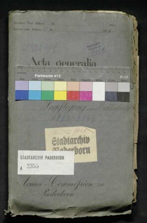Aufnahme der Pfründner in die Armenhäuser und deren Verpflegung und Bekleidung